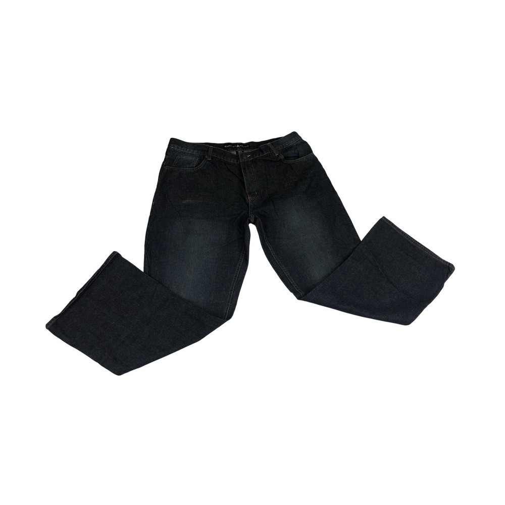 Beverly Hills Polo Club Mens Jeans 40x32 Dark Blue‎ Wash Wide Leg Relaxed Fit